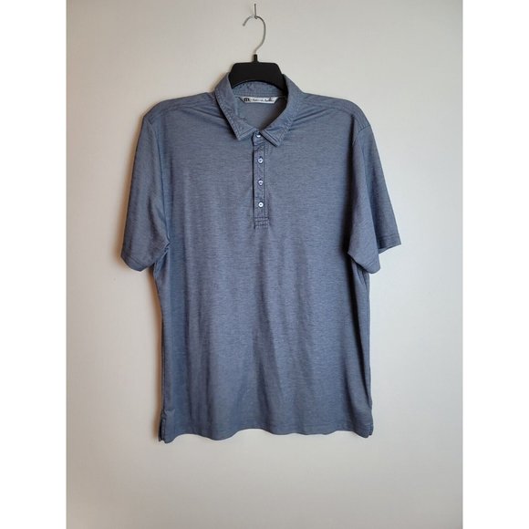 Travis Mathew Polo Shirt Men's XL Blue Short Sleeves Golf Outdoor - Picture 2 of 7